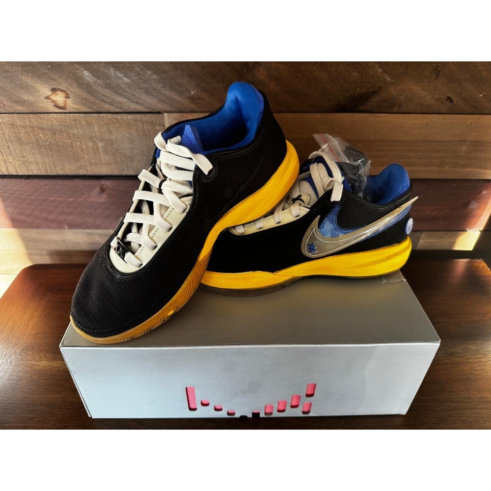 Nike LeBron XX UNINTERRUPTED Black Yellow Shoes FN0941-001 Mens 5.5 Womens 7 NIB